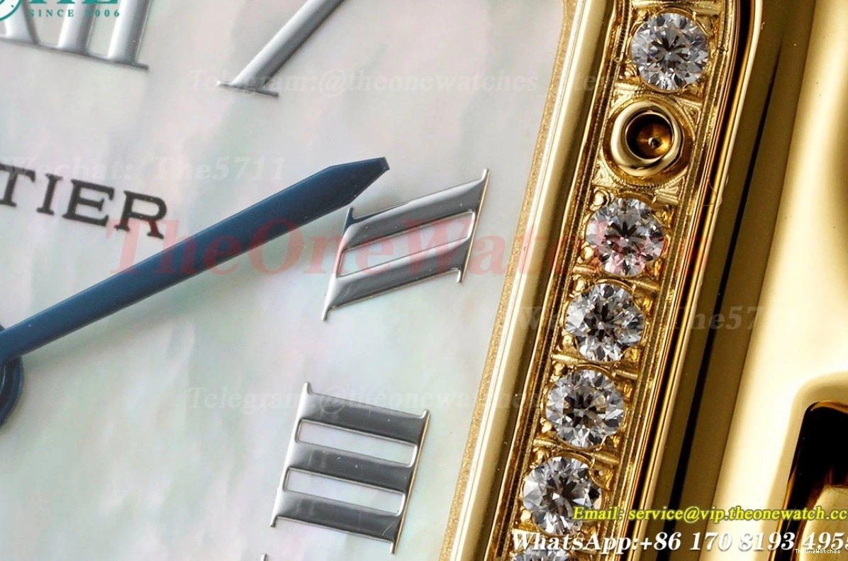 27mm Panthere YG Dial De Mop Secrete AF Quartz Dia YG Ladies 0101